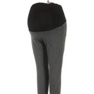 BellaVida Maternity black grey full panel maternity leggings pants size S